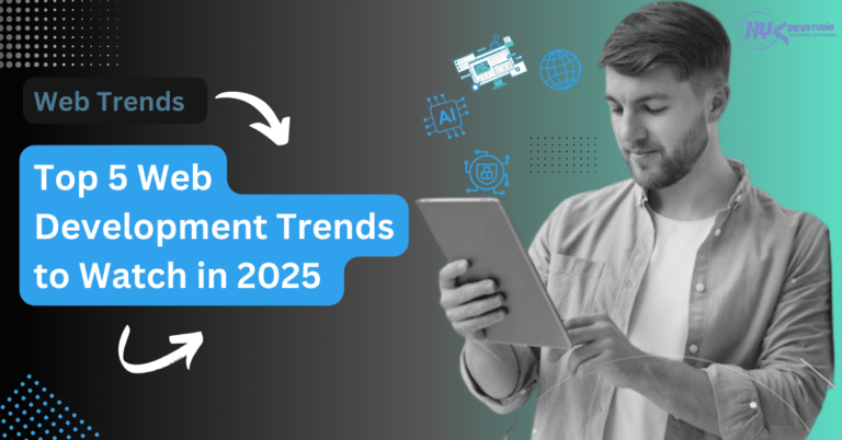 Image showing futuristic web development concepts and technology trends for 2025