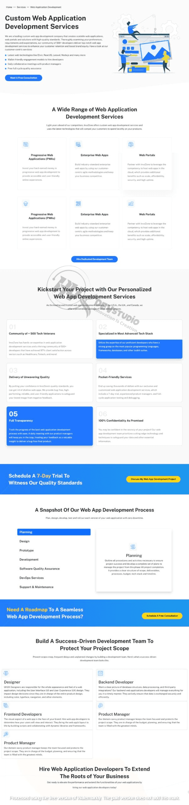 Custom web hosting website design portfolio showcasing responsive layouts and optimized features for hosting providers.
