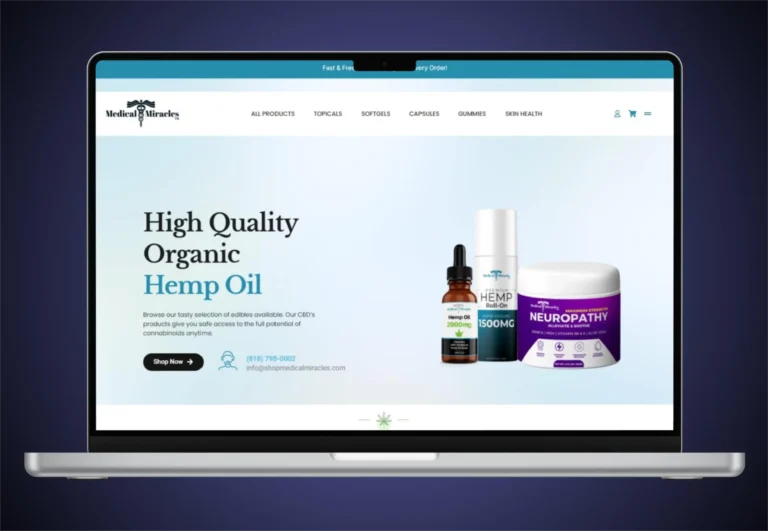 Professional eCommerce website design for online stores