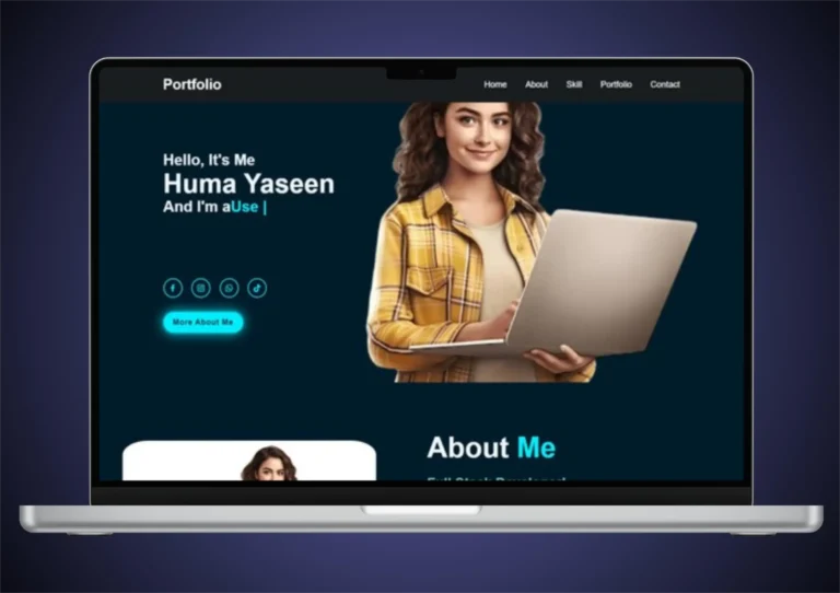 Professional portfolio website design for creative freelancers