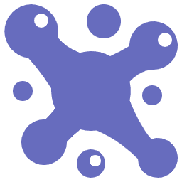 Abstract decorative blob shape used as background on thank you page.