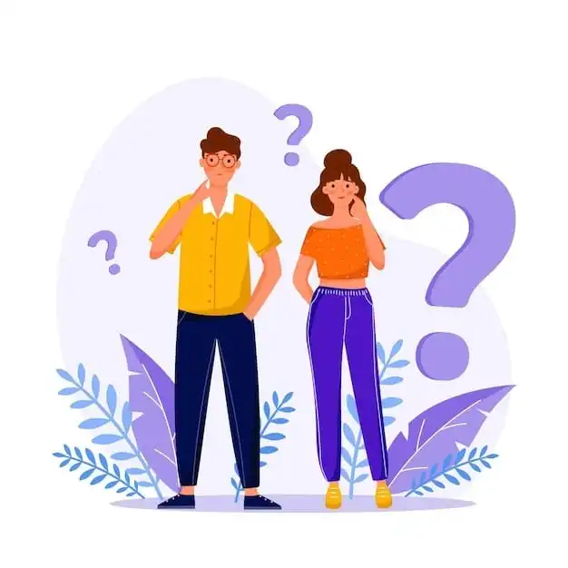 Illustration representing Frequently Asked Questions (FAQs) with a question mark icon and informative design.