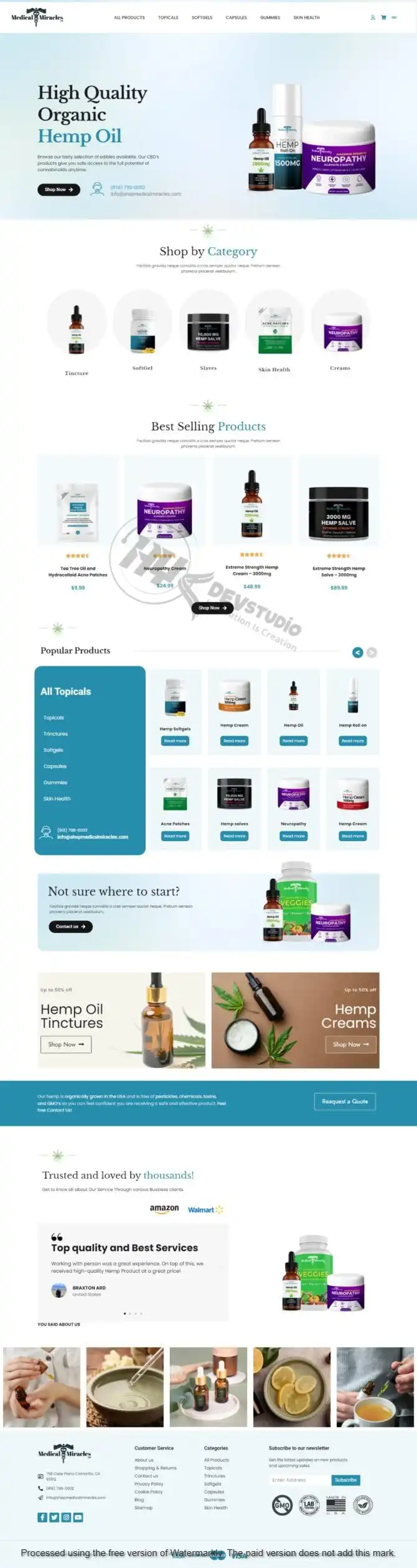 Portfolio showcasing organic eCommerce store design with clean layouts and user-friendly features for selling natural products online.