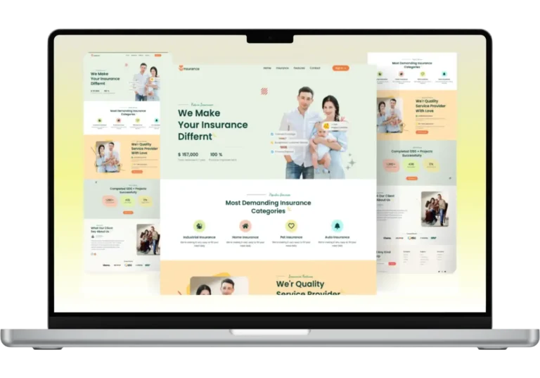 WordPress insurance website design